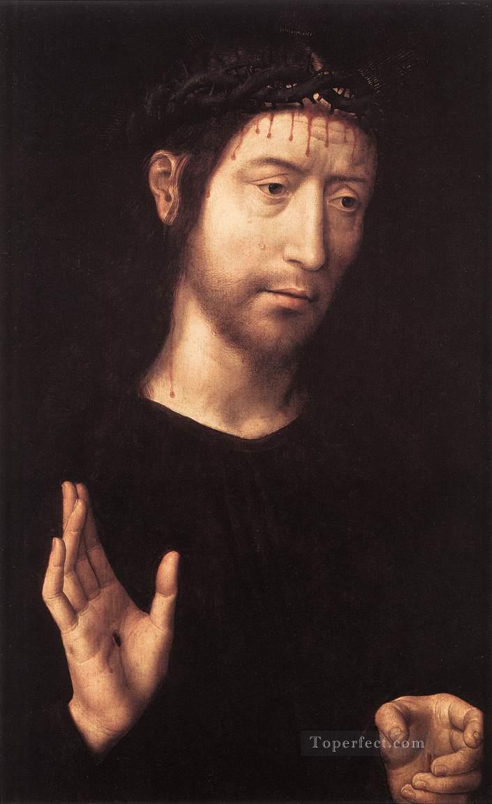 悲しみの男 1480年 オランダ ハンス・メムリンク油絵